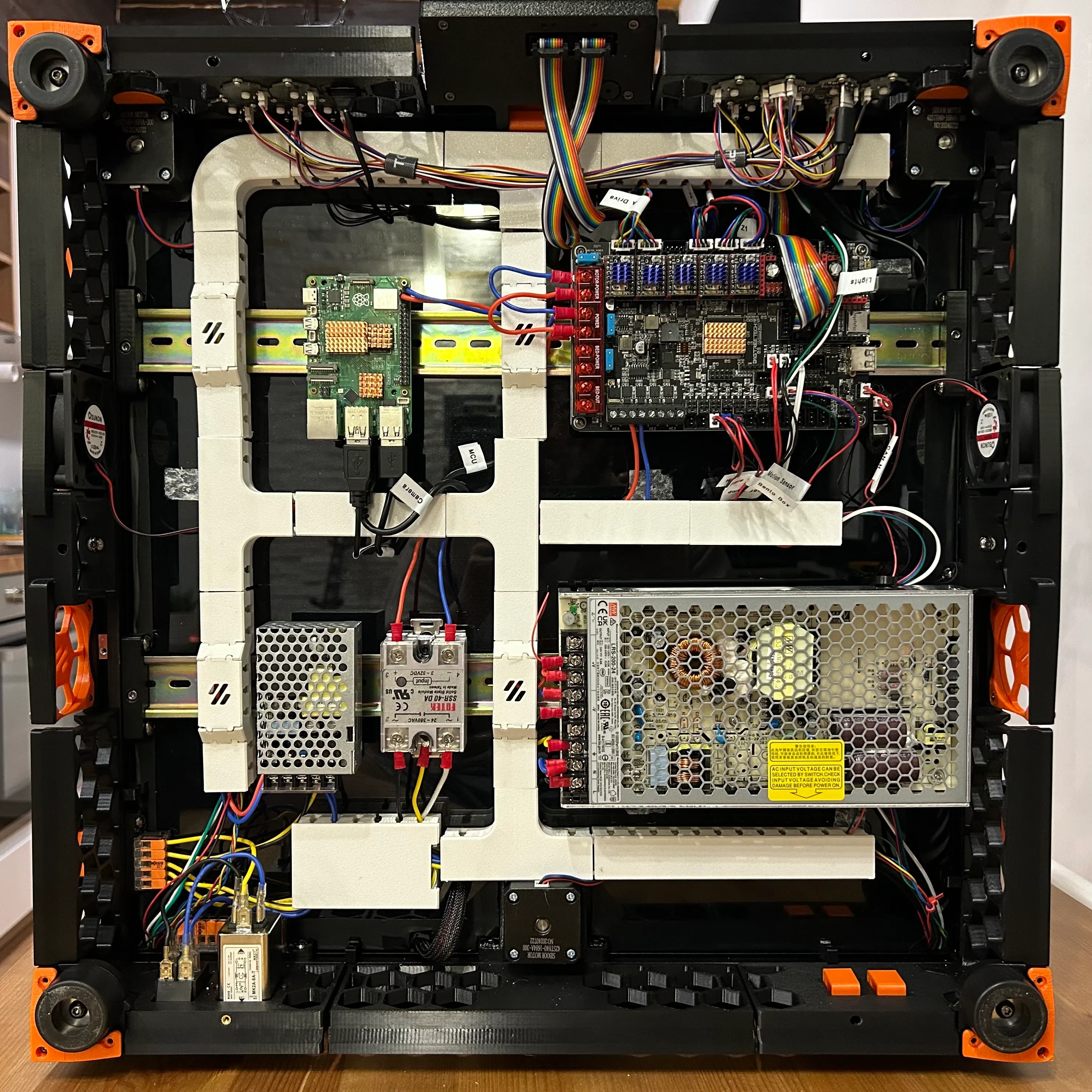 Tidying up the wiring