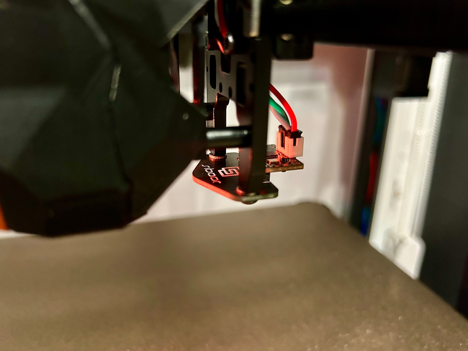 Cartographer probe installed on CNC carriage